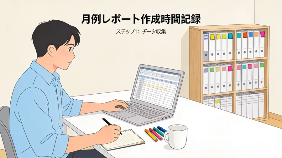 定例レポートの作成に、毎月何時間使っているか